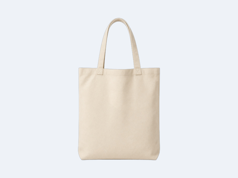 Natural cotton tote bag